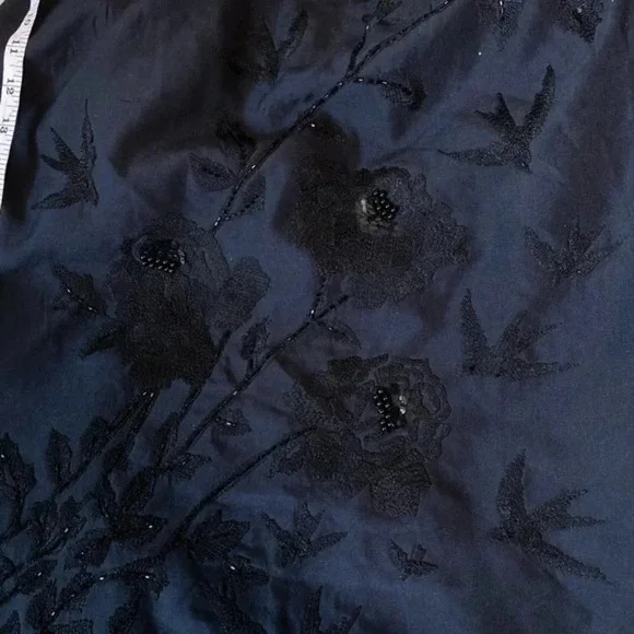 Tracy Reese Silk Cocktail Dress Black Sz 8 - Picture 2 of 8